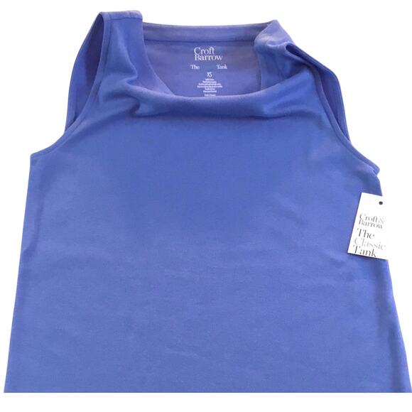 Croft & Barrow Classic Tank Periwinkle Blue NWT Size X-Small - Picture 1 of 2